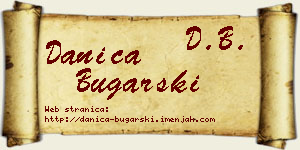 Danica Bugarski vizit kartica